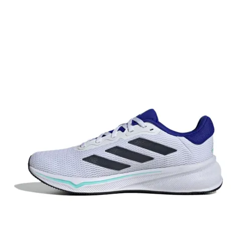 Adidas Response Slip Resistant Abrasion Resistant Низкий Топ Беговые кроссовки Мужские Белые