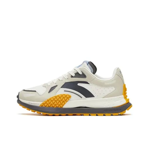 ANTA Champion Star 202 Slip-on Устойчивый к истиранию Низкий Топ Спортивная Повседневная Обувь Белый Серый