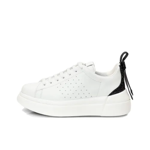 RED VALENTINO Низкие кроссовки для скейтбординга Женские Белые Черные