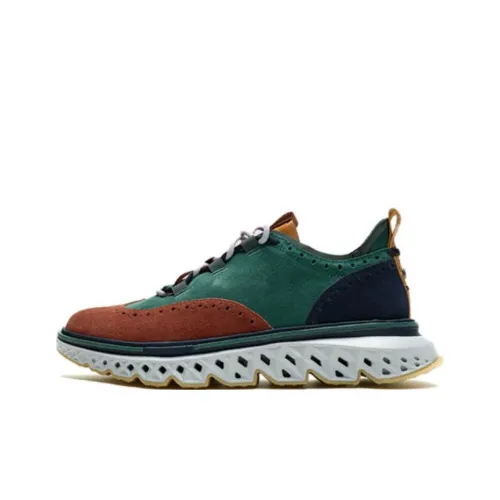 COLE HAAN Низкий топ толстая подошва кроссовки мужские коричневый зеленый