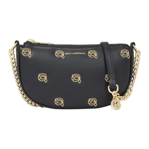 Сумка через плечо из полиуретана Karl Lagerfeld женская черная