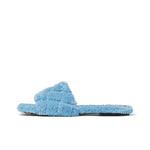 Bottega Veneta Утепленные Стильные Сандалии Женские Синие