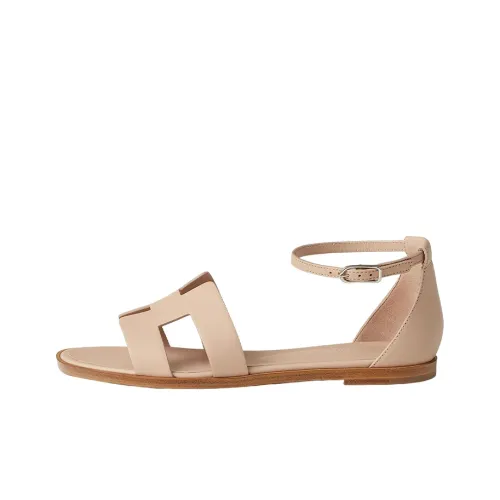 HERMES Santorini One Ремешок Сандалии Женские Коричневый