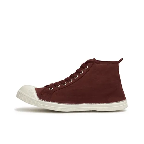 BENSIMON Противоскользящие высокие топы Спортивная повседневная обувь Мужская Коричневый Красный