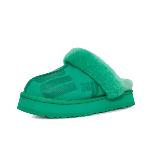 UGG Disquette Модный Хлопковый Тапочка Женские Зеленый