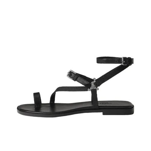 HERMES Gossip One Ремень Сандалии Женские Черный