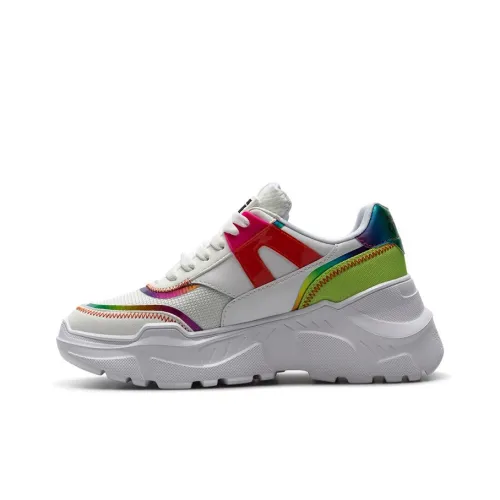 VERSACE JEANS Низкий топ Спортивная повседневная обувь Женская Белая