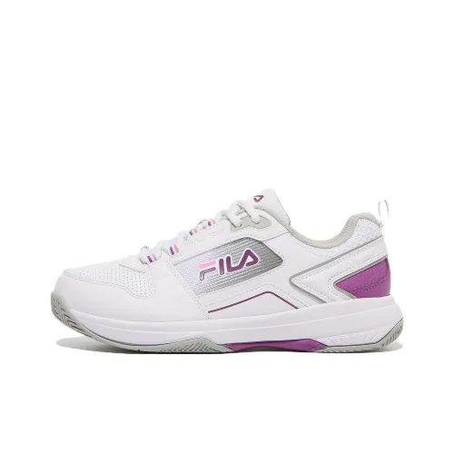 FILA Stroke 2 T3 Устойчивые к истиранию Дышащие Низкие Кроссовки для тенниса Унисекс Белый Фиолетовый Корейский стиль