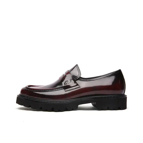 Anthony Miles Мужские повседневные туфли Low Top Бордовый Мужской