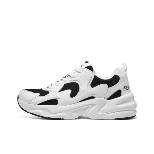 Skechers BOBS BAMINA 2 Wave Riding Low Топ Кэжуал Мужской Черный Белый