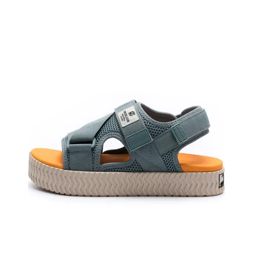 EXCELSIOR Печенье Обувь BOLT Сандалии Наклеенный One Ремень Сандалии Unisex Дымчато-зеленый