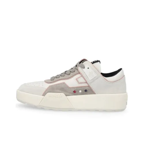 Moncler Низкий Топ Стильные Скейтбординги Женские Белые Серые