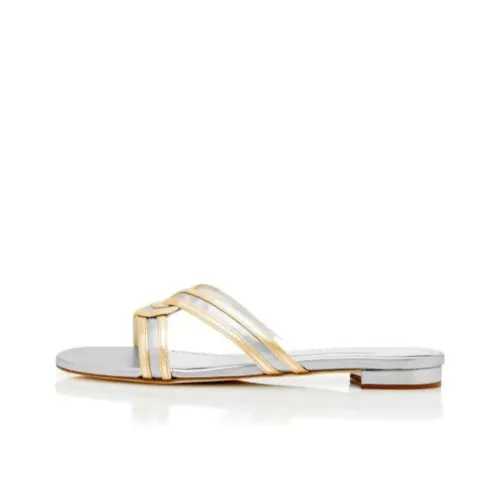 MANOLO BLAHNIK Слипоны Женские Серебряные