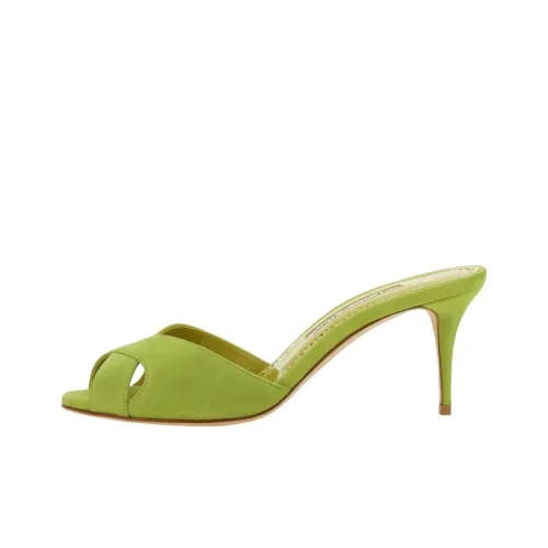 MANOLO BLAHNIK Слипоны Женские Зеленые