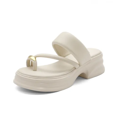 BELLE EVA Metal Anti-Slip Слипоны Женские Ecru Apricot