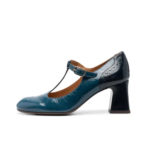 CHIE MIHARA Mary Jane Shoes 6,5cm Женские Бирюзовые