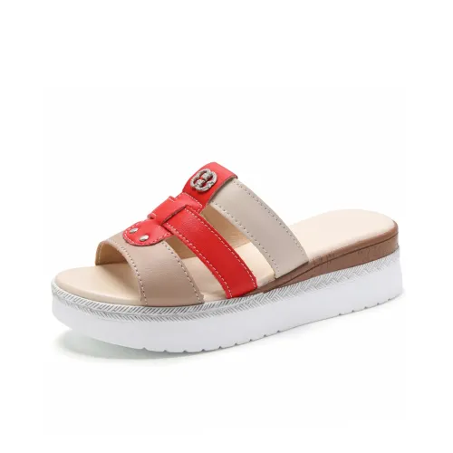 Reivanti Резиновая подошва Slip-resistant Слипоны Женские Red