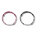 Красный бамбуковый узел тканый вязаный браслет + Черный бамбуковый узел тканый вязаный браслет