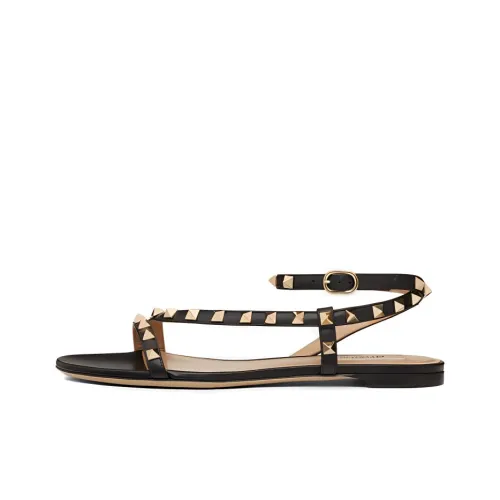 Valentino One Ремень Сандалии 0,5 см Женские Черные