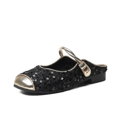 DUSTO Шов Пэчворк из кожи Домашние тапочки Женские