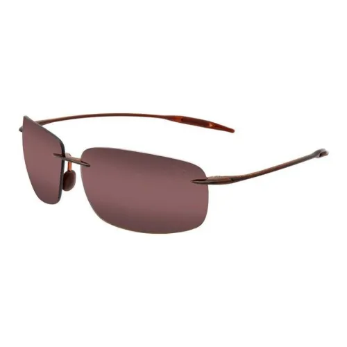 Maui Jim Ацетат Прямоугольные Солнцезащитные очки Унисекс Бордовый