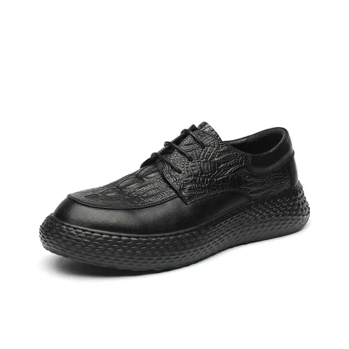 MOXU Мужская повседневная обувь низкий топ черный мужской