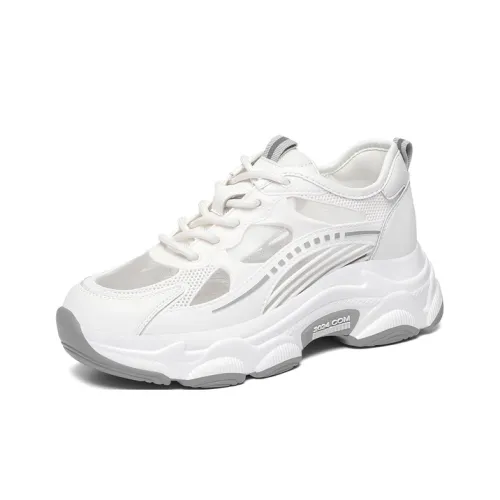 Golden Silk Rabbit Амортизаторы Шок Резистентная Низкая Юбка Топ Толстая Подошва Кроссовки Женские