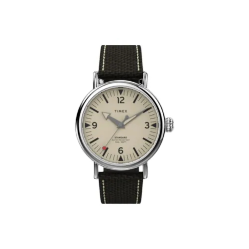 TIMEX Мужские часы Кварцевый механизм Тканевый ремешок 40 мм Белый циферблат