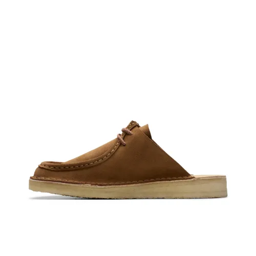 Clarks противоскользящие домашние тапочки для мужчин коричневые