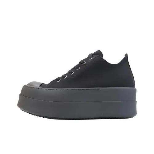 Rick Owens DRKSHDW Низкие кроссовки для скейтбординга Мужские Черные
