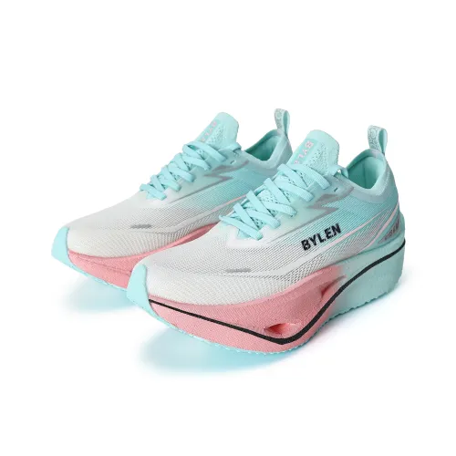 BYLEN Беговые кроссовки Низкий топ Цвет сливово-зеленого вина Унисекс