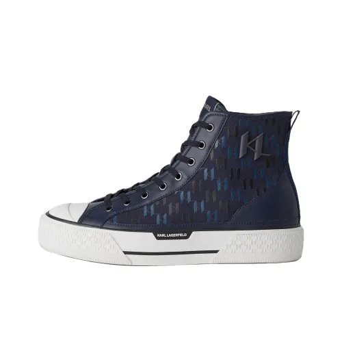 Karl Lagerfeld Высокие Топы Кеды Мужские Синие