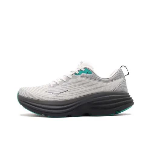 HOKA ONE ONE Bondi 8 Беговые кроссовки Низкий топ Белый Черный Зеленый Унисекс