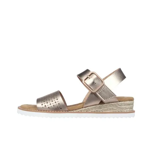 Skechers DESERT KISS Goldie Glam One Ремешок Сандалии Женские Розовое Золото