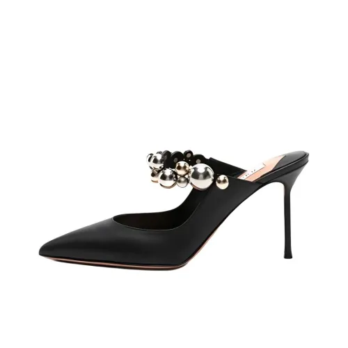 AQUAZZURA Домашние тапочки Женские Черные