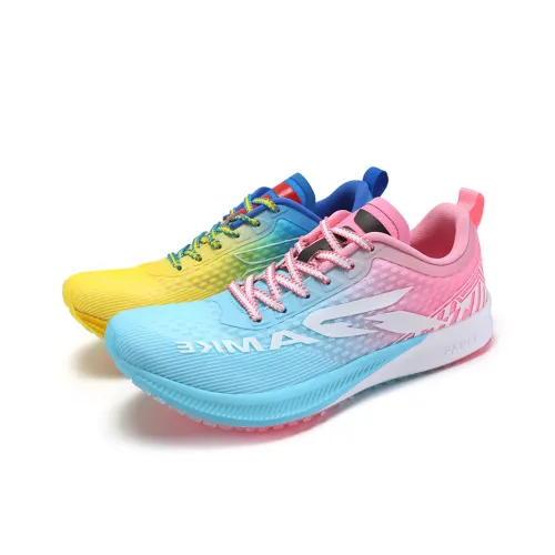 PANKE Беговые кроссовки Низкий верх Несовпадающие Синий и Розовый+Желтый Королевский Синий Унисекс