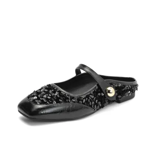 BELLE Блестки Тихий Противоскользящие Домашние тапочки Женские