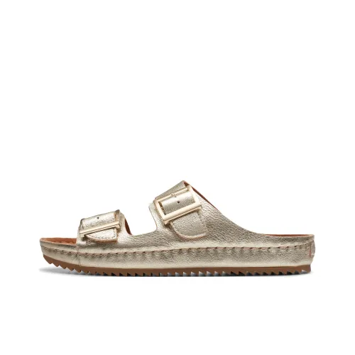 Clarks Slip-Resistant Слипоны Женские Золотые