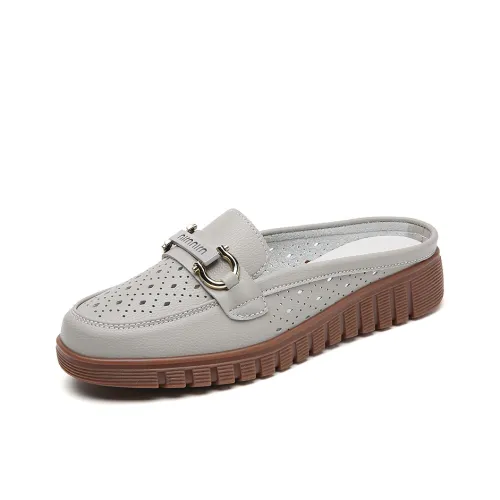 Reivanti противоскользящие домашние тапочки для женщин серые