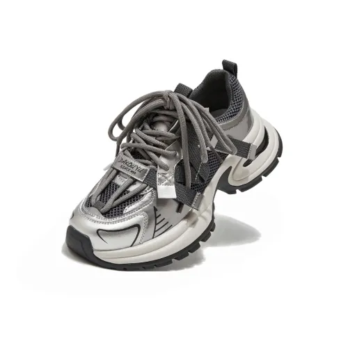 Xiangxiangli Низкий топ массивные кроссовки женские