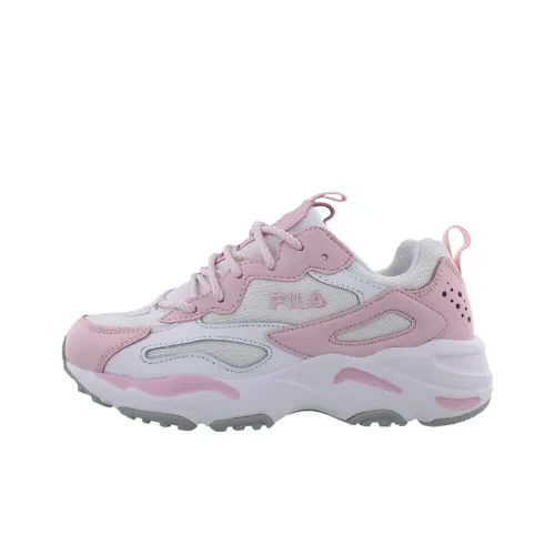 FILA Амортизация Износостойкий Низкий Топ Повседневная Обувь Женская Белая Розовая
