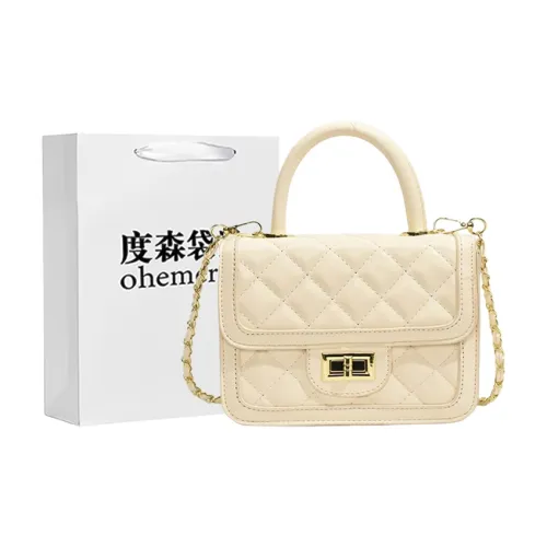 Dusen Kangaroo ПУ (полиуретан) Сумка через плечо Сумка Женская Белая Серебряная Черная Многоцветная