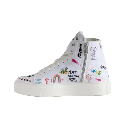 Zadig Voltaire Высокие кеды женские белые