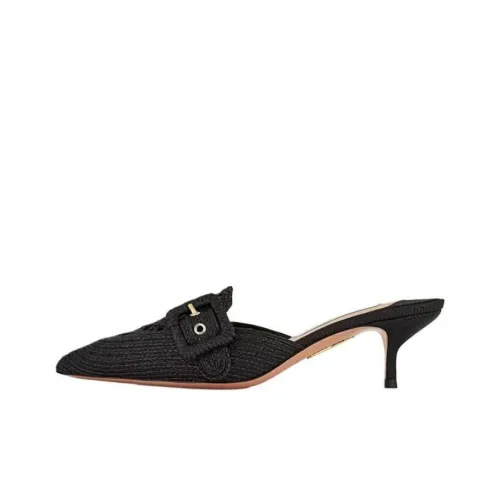 AQUAZZURA Домашние тапочки Женские Черные