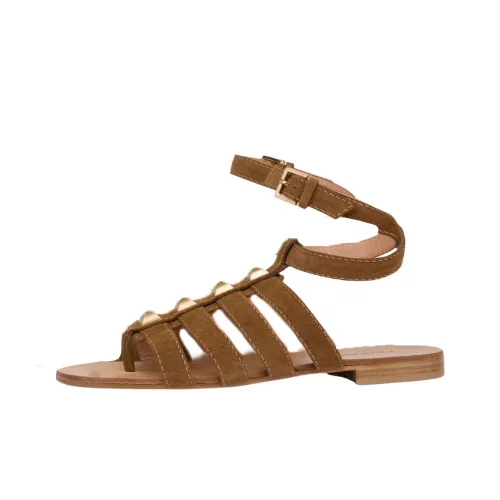 ALBERTA FERRETTI Римские сандалии Женские Коричневый