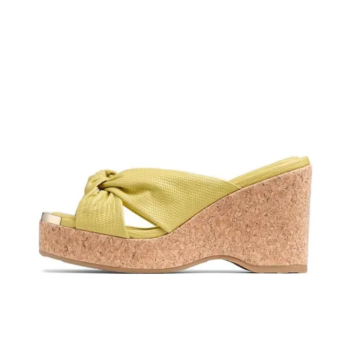 Jimmy Choo Слипоны 9,5 см Женские Желтые