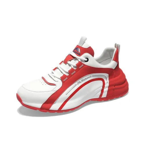 KOLUMB Slip Прочный Устойчивый к Износу Дышащий Низкий Топ Кэжуал Мужской Белый Красный