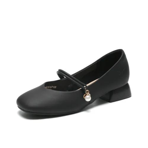 SHOUBA Квадратный каблук Mary Jane обувь 2,5 см женская