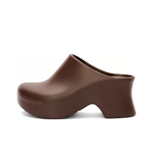 LOEWE Домашние тапочки 9 см Женские Хаки