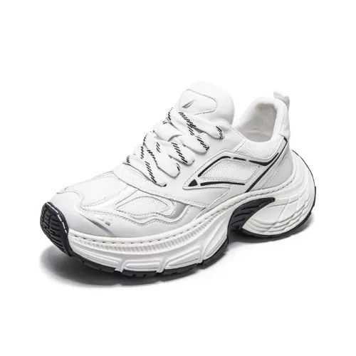 NAUTICA Дышащий Легкий Увеличивающий Высоту Устойчивый к Износу Низкий Топ Толстая Подошва Мужские Кроссовки Белые